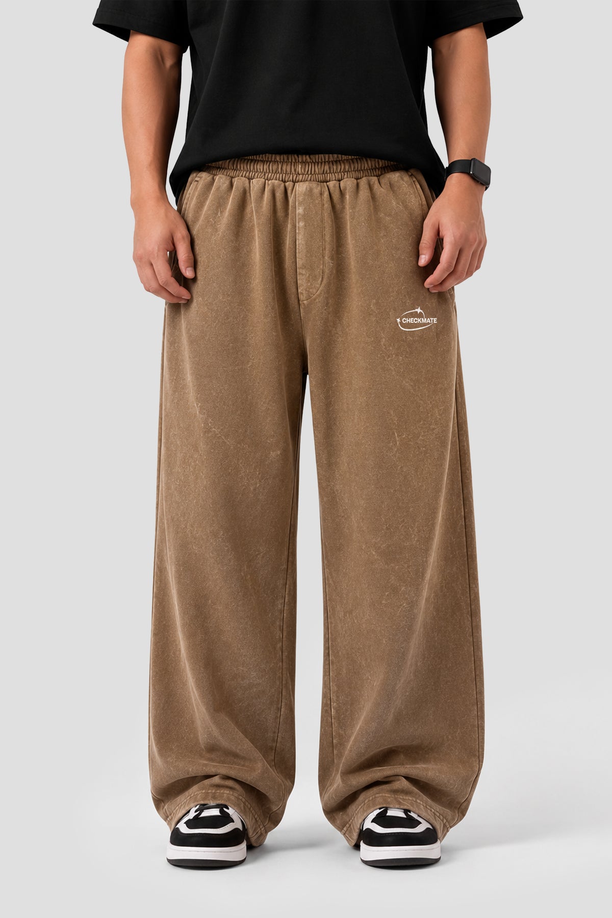 LATTE WASHED TROUSER