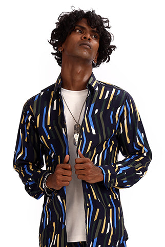 MULTI LINE CASUAL SHIRT