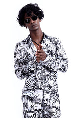 SKULL LEAVES CASUAL SHIRT