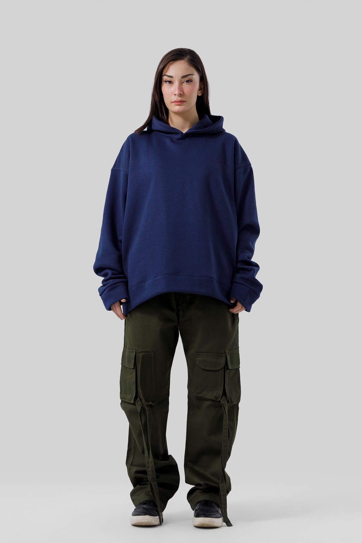 Shop [MINOR FAULT]  NAVY CORE HOODIE Online in Pakistan