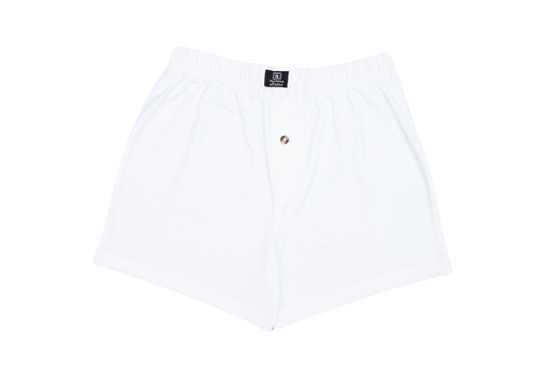 White Boxer Shorts - M - Shop Now - Checkmate Atelier