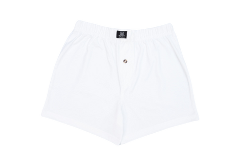 White Boxer Shorts - M - Shop Now - Checkmate Atelier