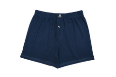 Navy Blue Boxer Shorts - M - Checkmate Atelier - Official Online Store
