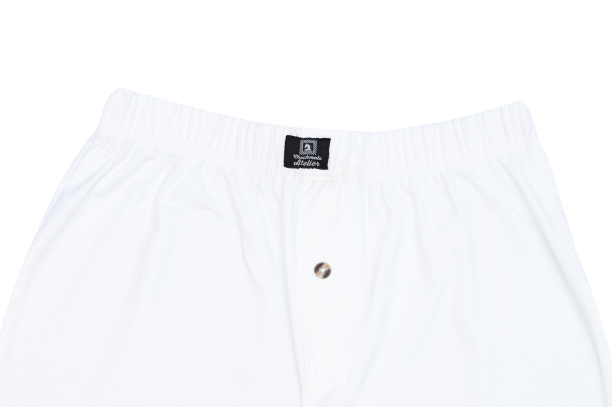 White Boxer Shorts - M - Shop Now - Checkmate Atelier