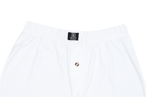 White Boxer Shorts - M - Shop Now - Checkmate Atelier