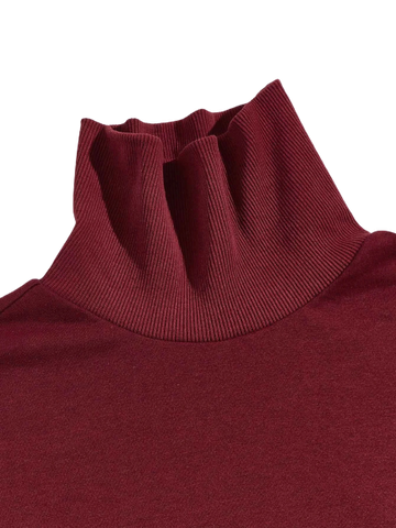 Maroon Basic High Neck (2XL - 3XL - 4XL) - W - Shop Now - Checkmate Atelier