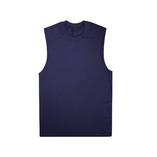 Navy Blue Tank Top - Checkmate Atelier - Official Online Store