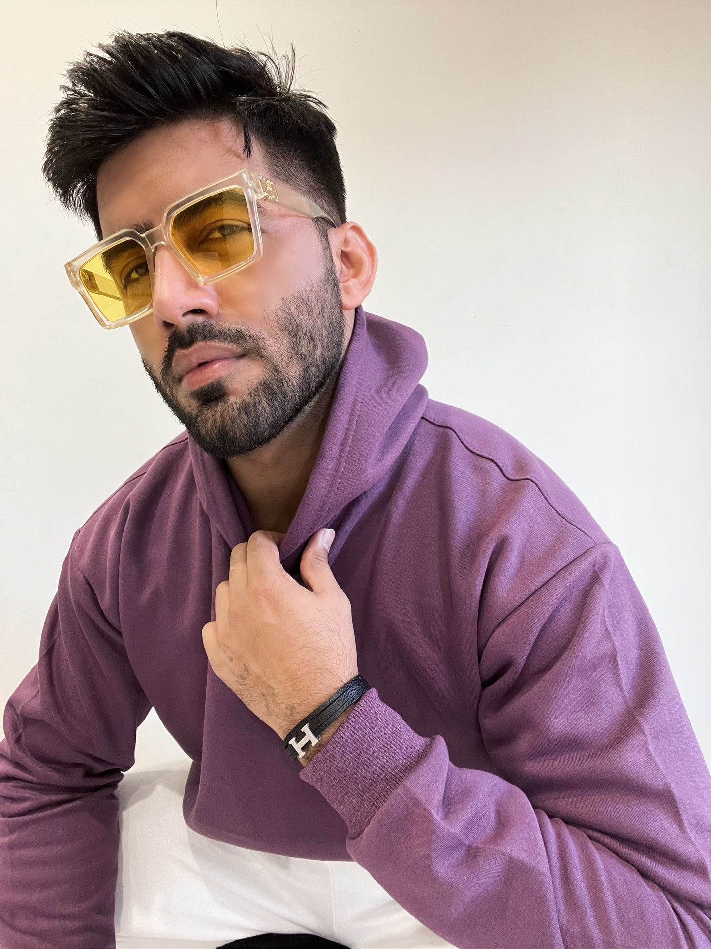 Shop Dark Purple Drop Shoulder Hoodie - UNISEX Online in Pakistan
