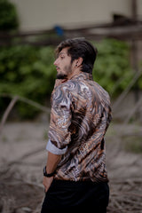 Mutated Tiger Print Casual Shirt - Checkmate Atelier - Official Online Store