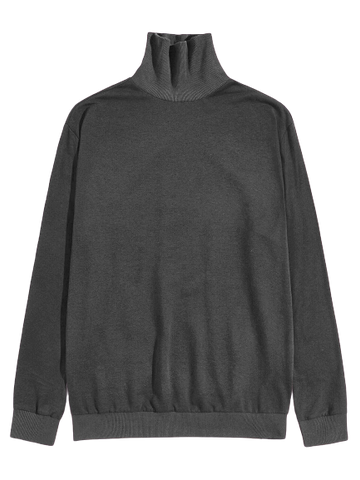 Charcoal Basic High Neck (2XL - 3XL - 4XL) - W - Shop Now - Checkmate Atelier