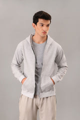 Gray Zipper Hoodie (2XL - 3XL) - M - Checkmate Atelier - Official Online Store
