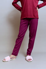 Maroon Pajama - W - Checkmate Atelier - Official Online Store