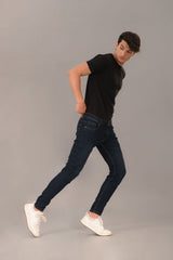 Denim Blue Skinny Fit Jeans - Checkmate Atelier - Official Online Store