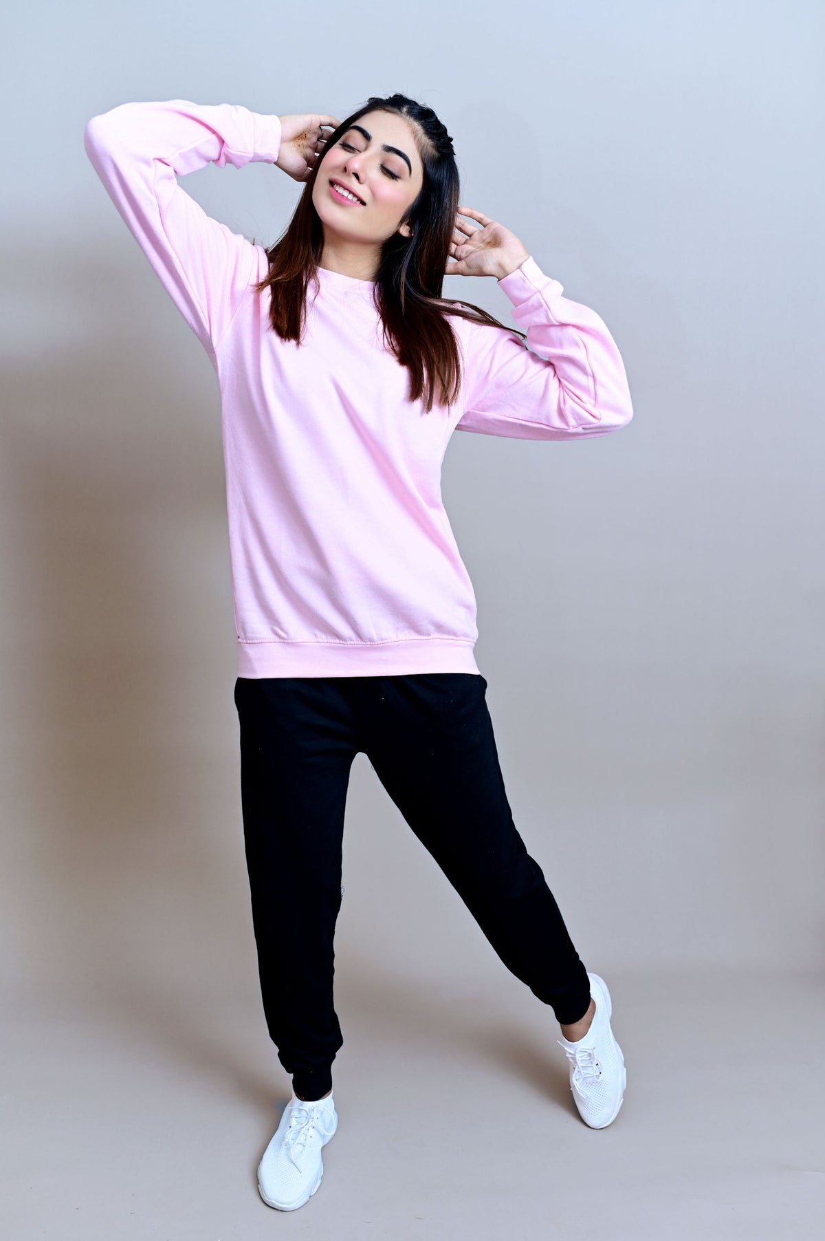 Pink Basic Sweatshirt - W - Checkmate Atelier - Official Online Store