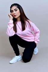 Pink Basic Sweatshirt - W - Checkmate Atelier - Official Online Store