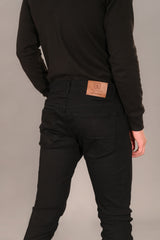 Black Skinny Fit Jeans - Checkmate Atelier - Official Online Store