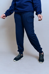 Navy Blue Jogger Pant - W - Checkmate Atelier - Official Online Store