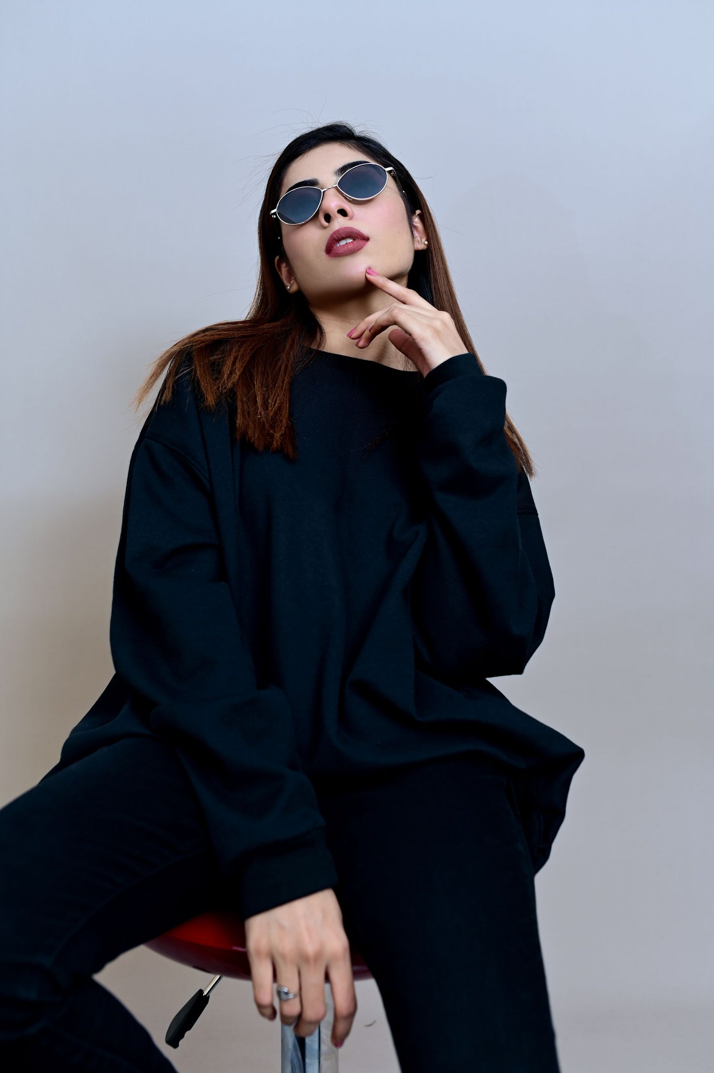 Shop Black Over Sized Sweatshirt (UNISEX) Online in Pakistan