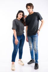 Charcoal Round Neck T-Shirt