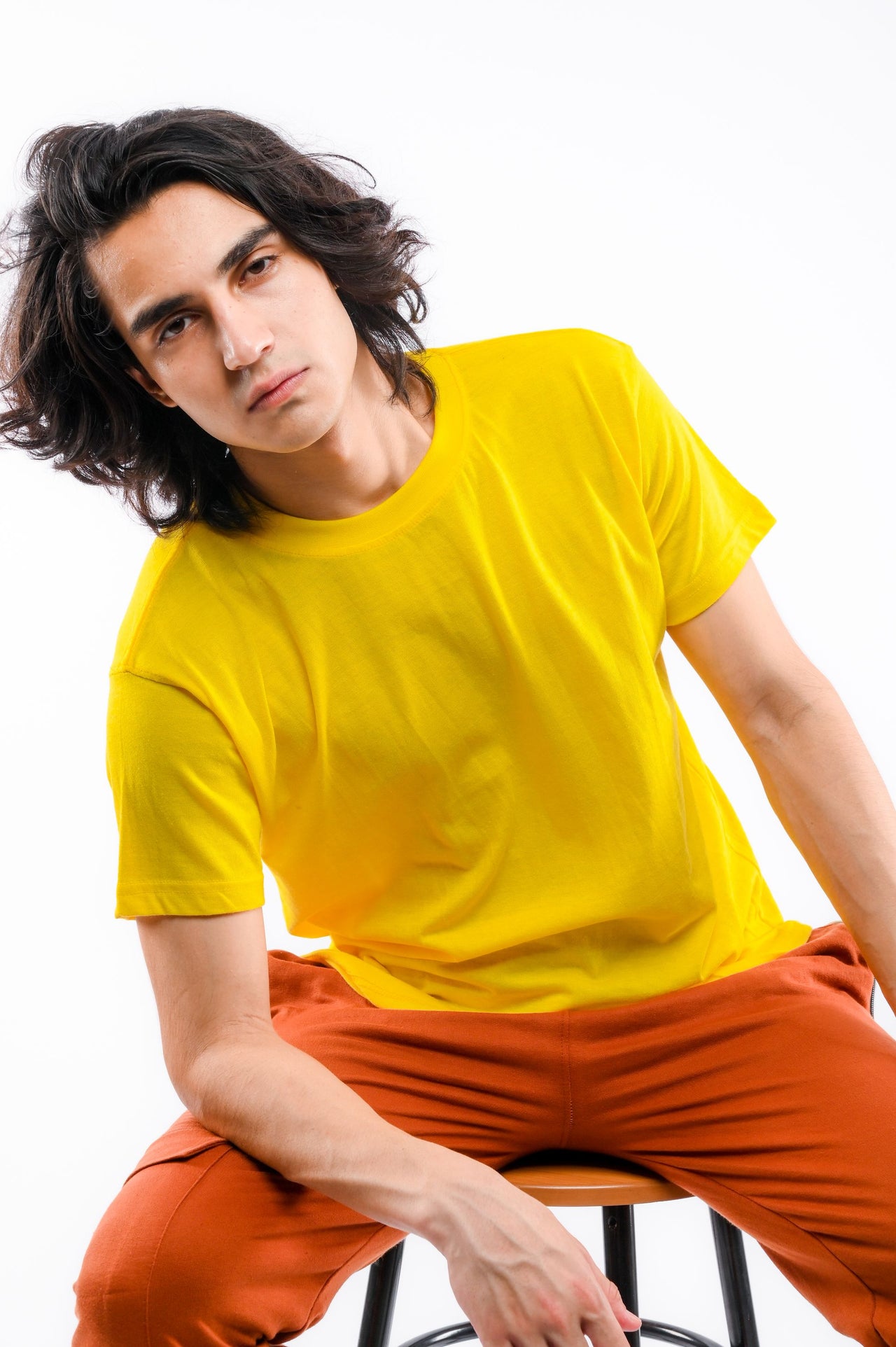 Shop Yellow Round Neck T-Shirt Online in Pakistan