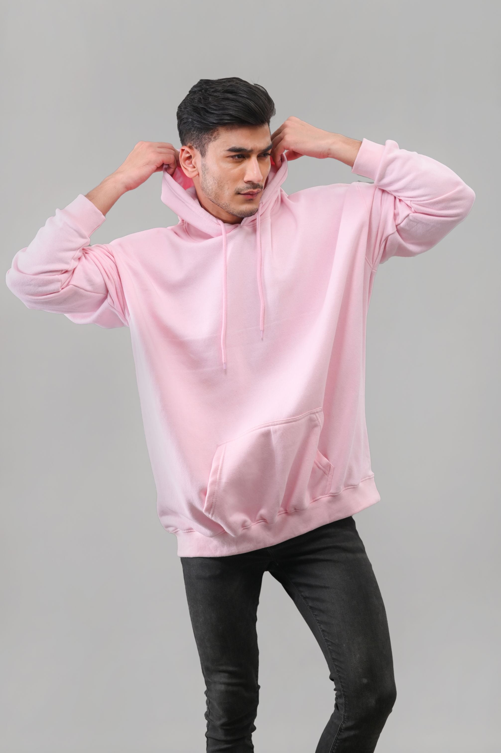 Pink Over Sized Hoodie - M - Checkmate Atelier - Official Online Store
