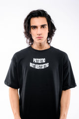 Aesthetic Black Graphic Front/Back T-Shirt