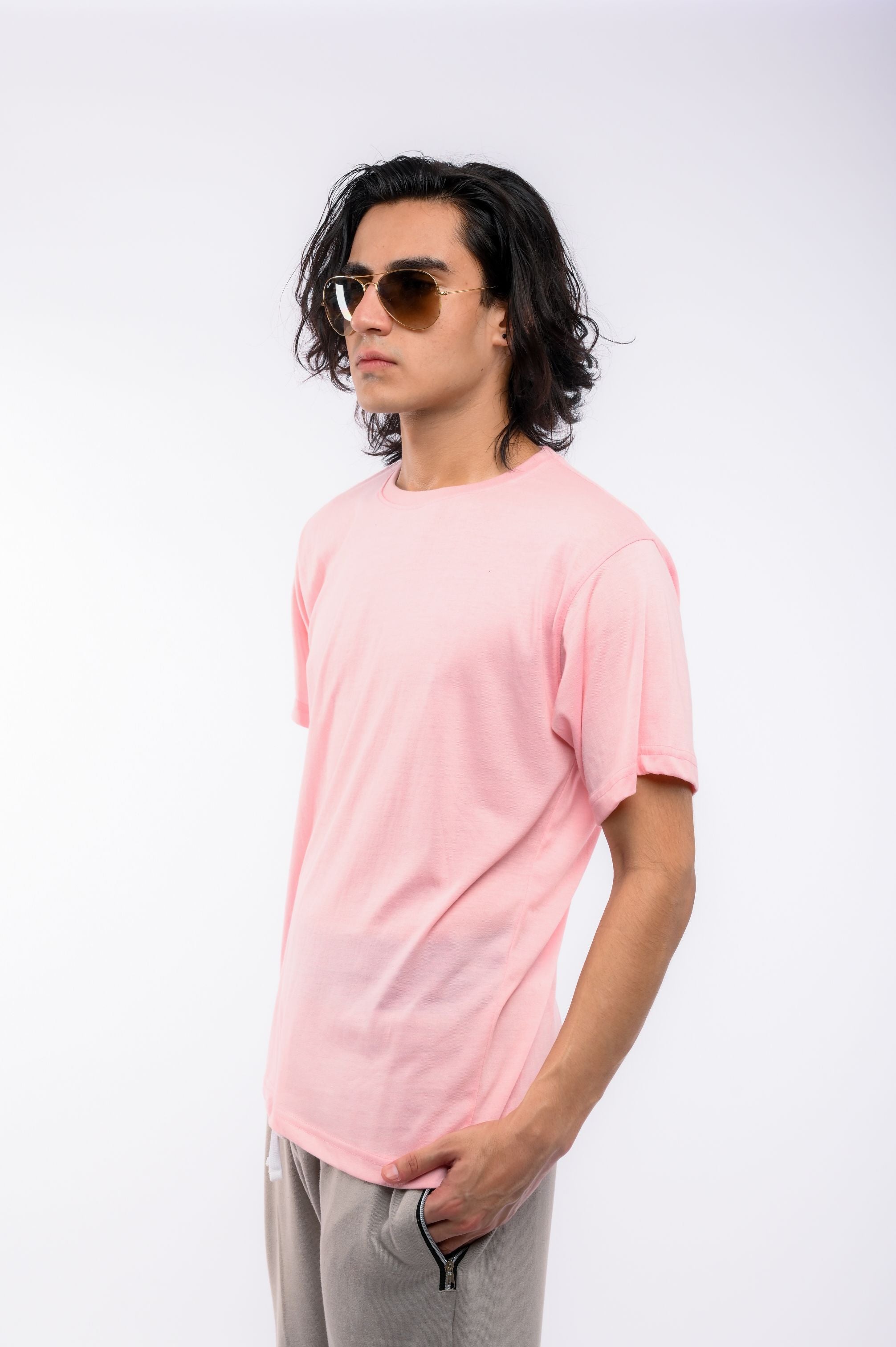 Pink Round Neck T-Shirt
