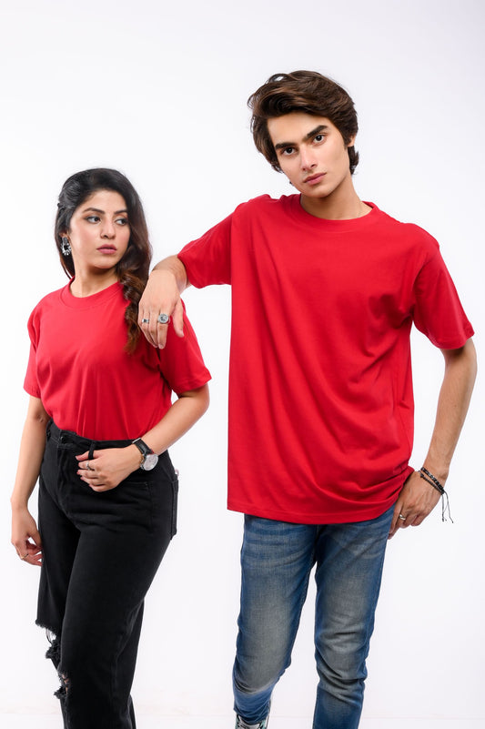 Shop Red Round Neck T-Shirt Online in Pakistan