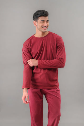 Maroon Full Sleeves T-Shirt (2XL - 3XL - 4XL) - M - Shop Now - Checkmate Atelier