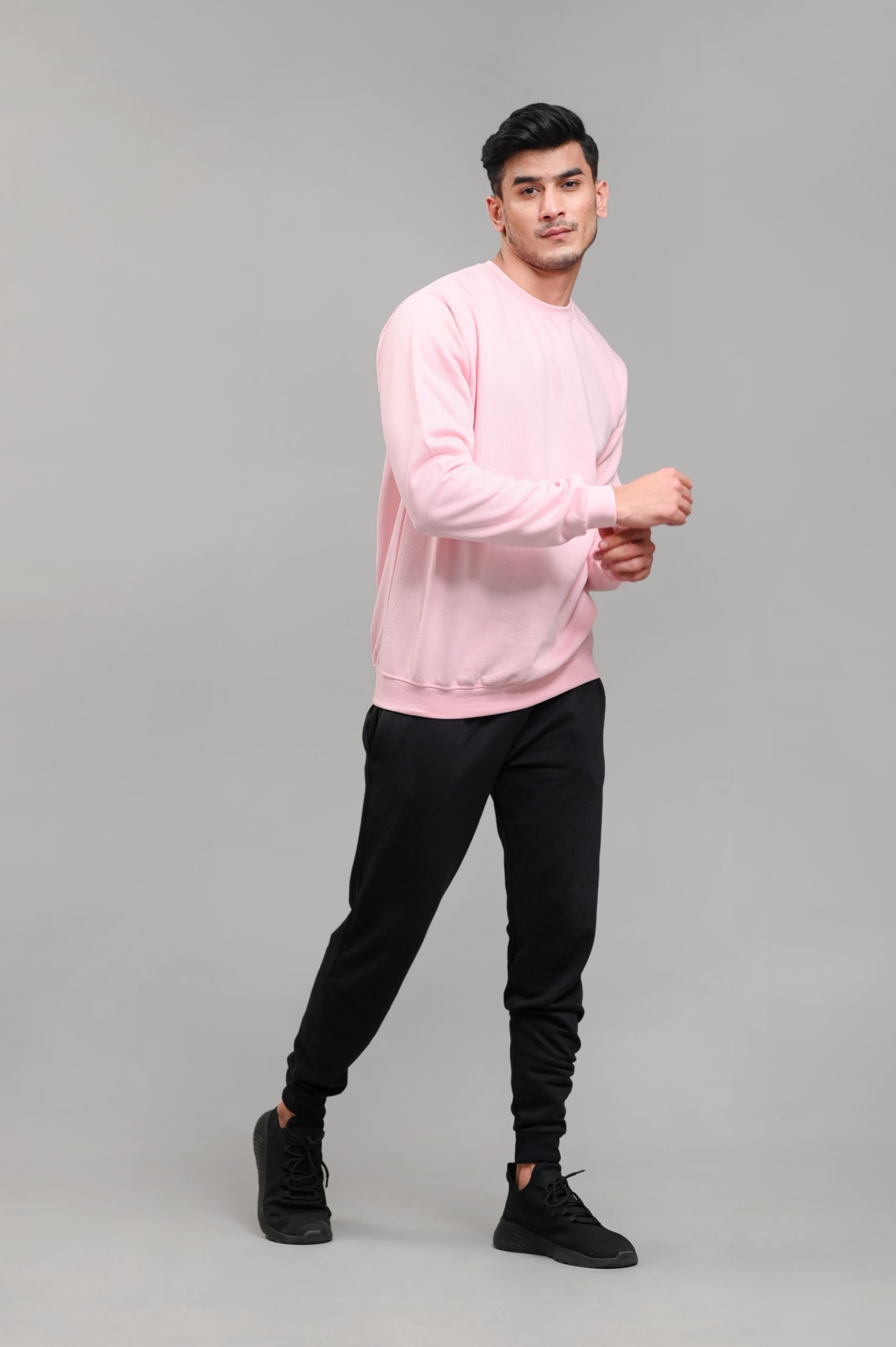 Pink Basic Sweatshirt - M - Checkmate Atelier - Official Online Store