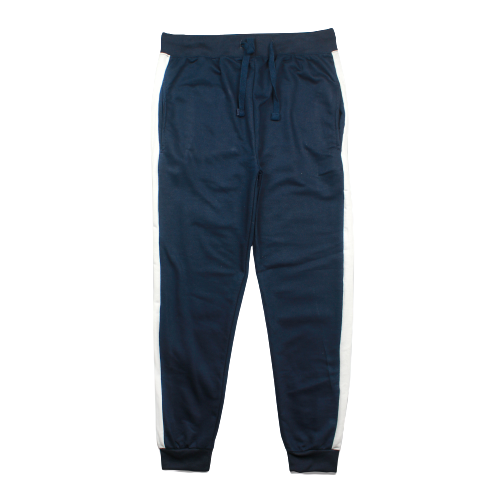 Navy Blue Stripe Jogger Pant - Checkmate Atelier - Official Online Store