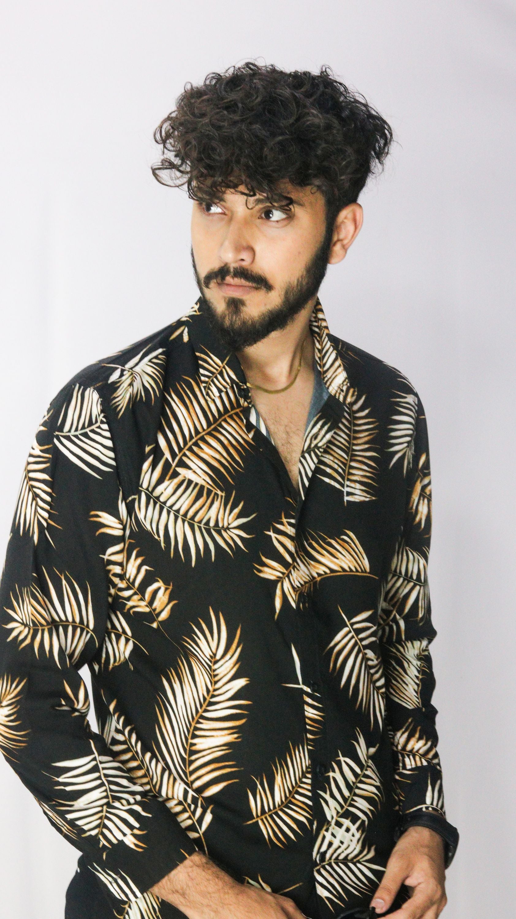 Black Leaves Print - Checkmate Atelier - Official Online Store