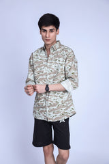 PISTACHIO CAMO CASUAL SHIRT