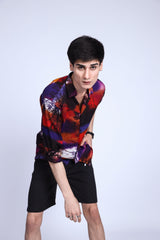 MAROON FOREST CASUAL SHIRT