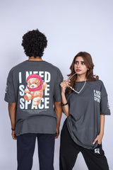 NEED SPACE OVERSIZED T-SHIRT