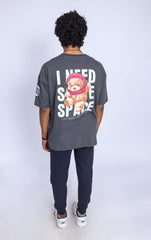 NEED SPACE OVERSIZED T-SHIRT