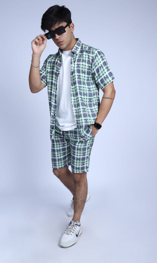 Shop GREEN CHECK CO-ORD SET Online in Pakistan