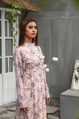 VICTORIA DRESS IN BLUE FLORAL