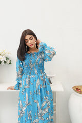 MAYDAY - BLUE FLORAL DRESS