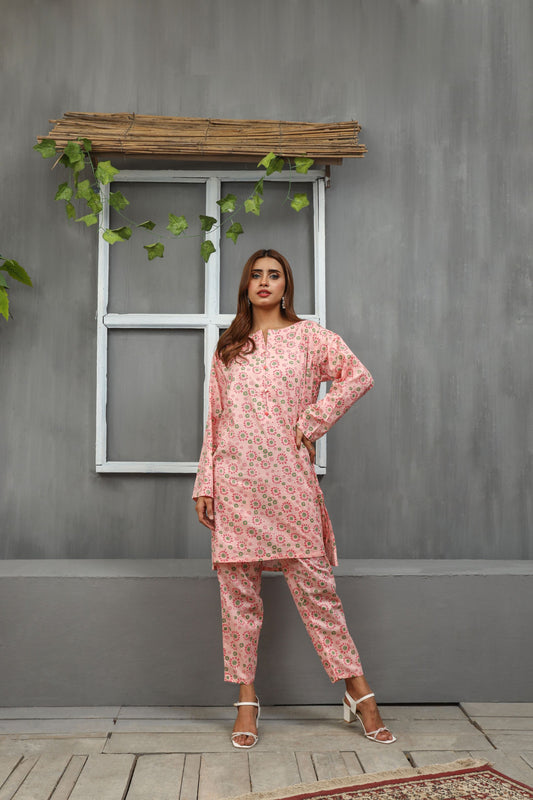Shop PINK PRINTED SUIT Online in Pakistan