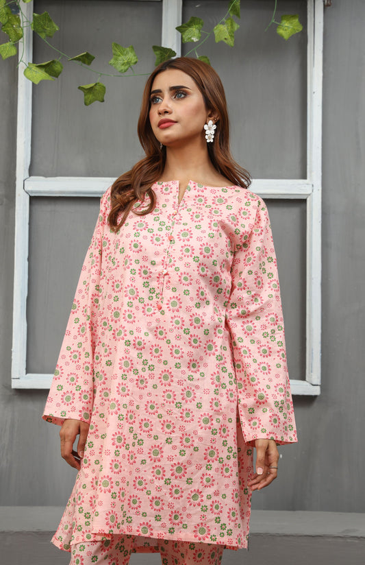 Shop PINK PRINTED SUIT Online in Pakistan