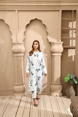 BLUE FLORAL SUIT