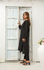 BLACK SOLID SUIT