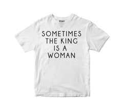KING WOMEN WHITE B&W T-Shirt