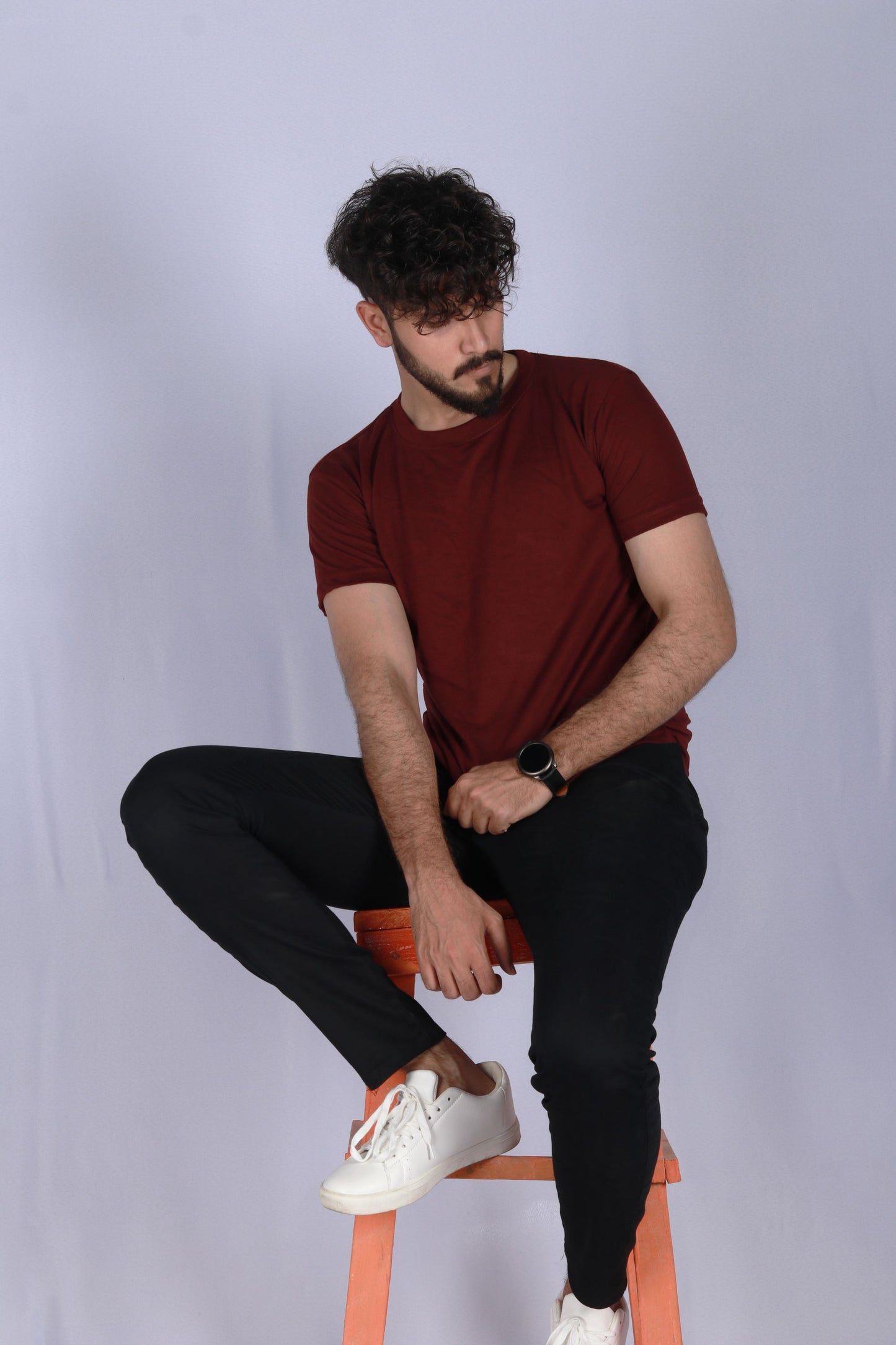 Shop STEEL MAROON TEE (PLUS SIZE) Online in Pakistan