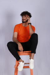 SHARP ORANGE TEE - Checkmate Atelier - Official Online Store