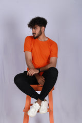 SHARP ORANGE TEE - Checkmate Atelier - Official Online Store