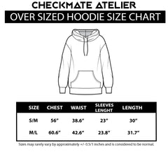 White Over Sized Hoodie - W - Checkmate Atelier - Official Online Store