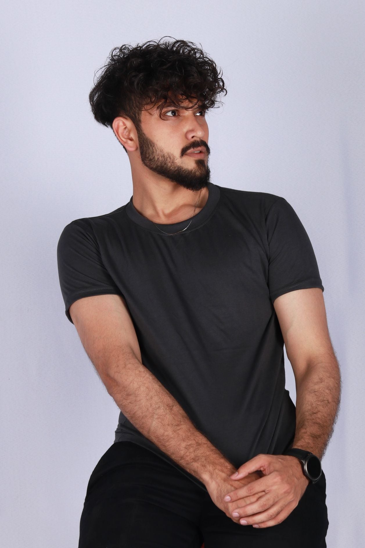 STEEL GRAY TEE - Shop Now - Checkmate Atelier