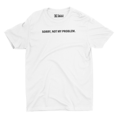 Sorry Not White B&W T-Shirt - Checkmate Atelier - Official Online Store